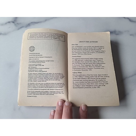 Valentine Bachelors Harlequin Paperback - Picture 4 of 10